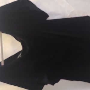 Black velvet off the shoulder top size 18.